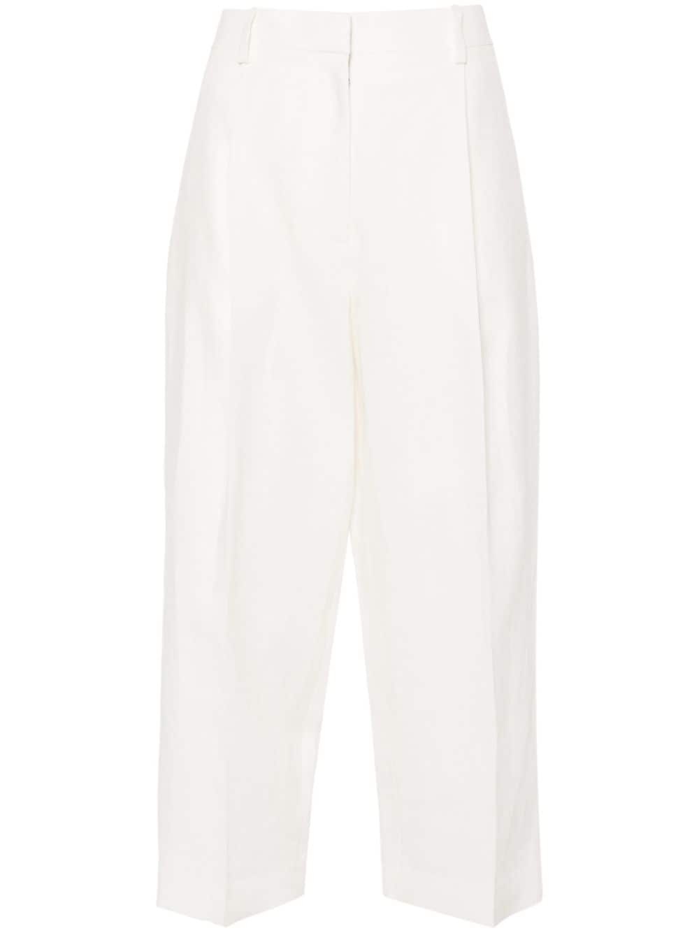 Tonnie pleat-detail cropped trousers - 1