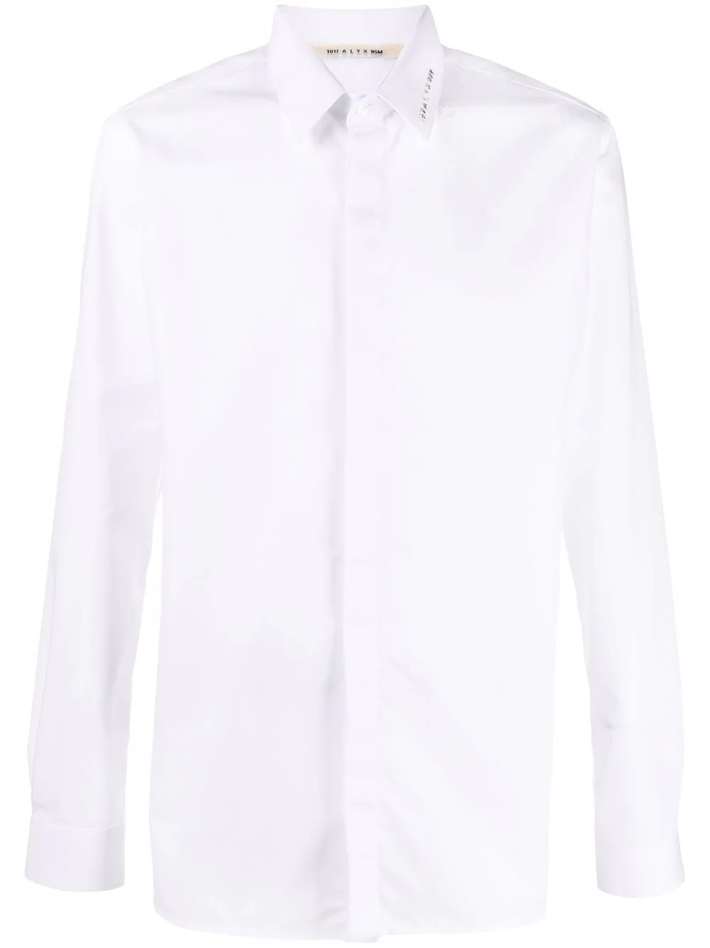 logo-collar cotton shirt - 1