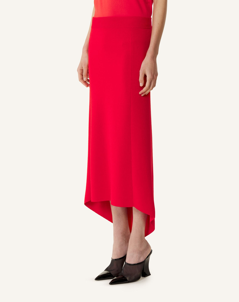 BUTTONED LONG SKIRT IN MERINO WOOL 3