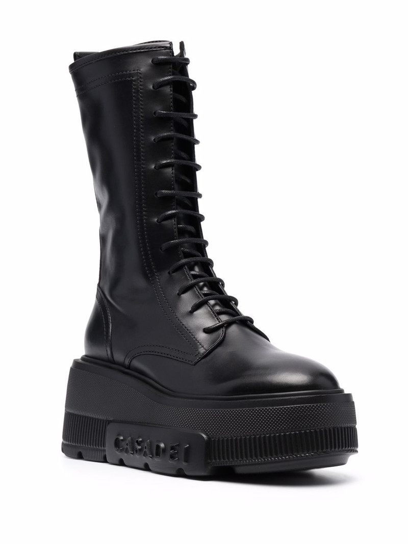 CASADEI lace-up platform boots outlook