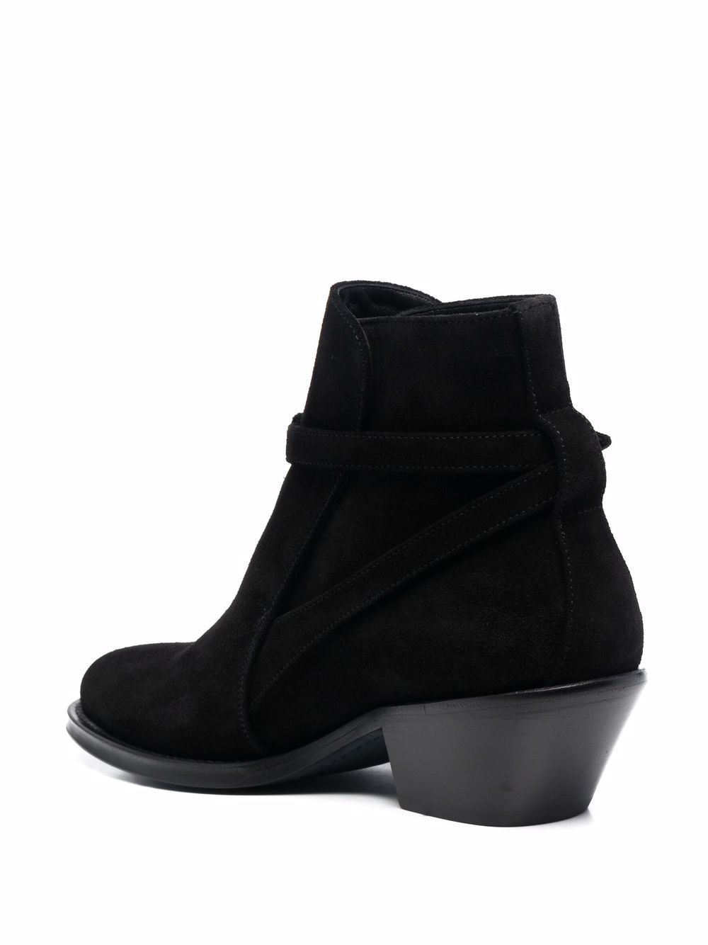 buckled strap ankle boots - 3