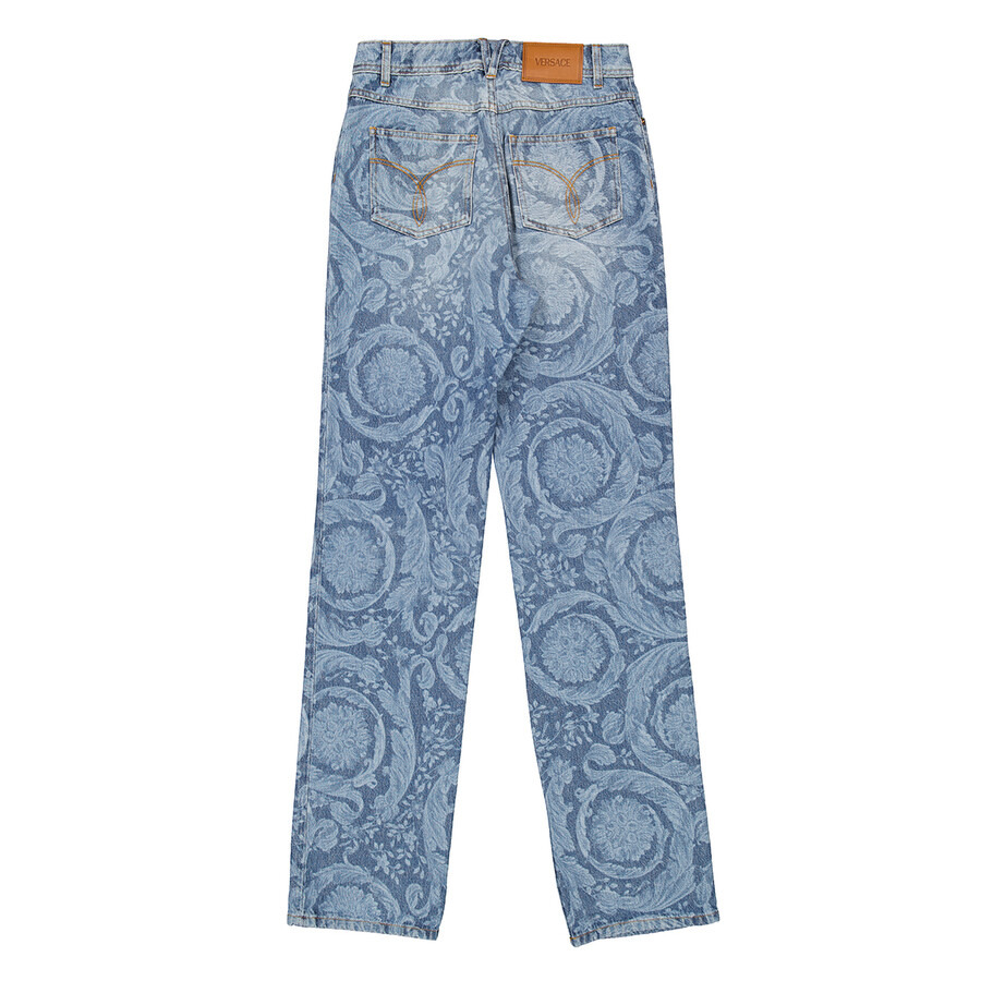 Versace Barocco Straight-Leg Denim Jeans - 7