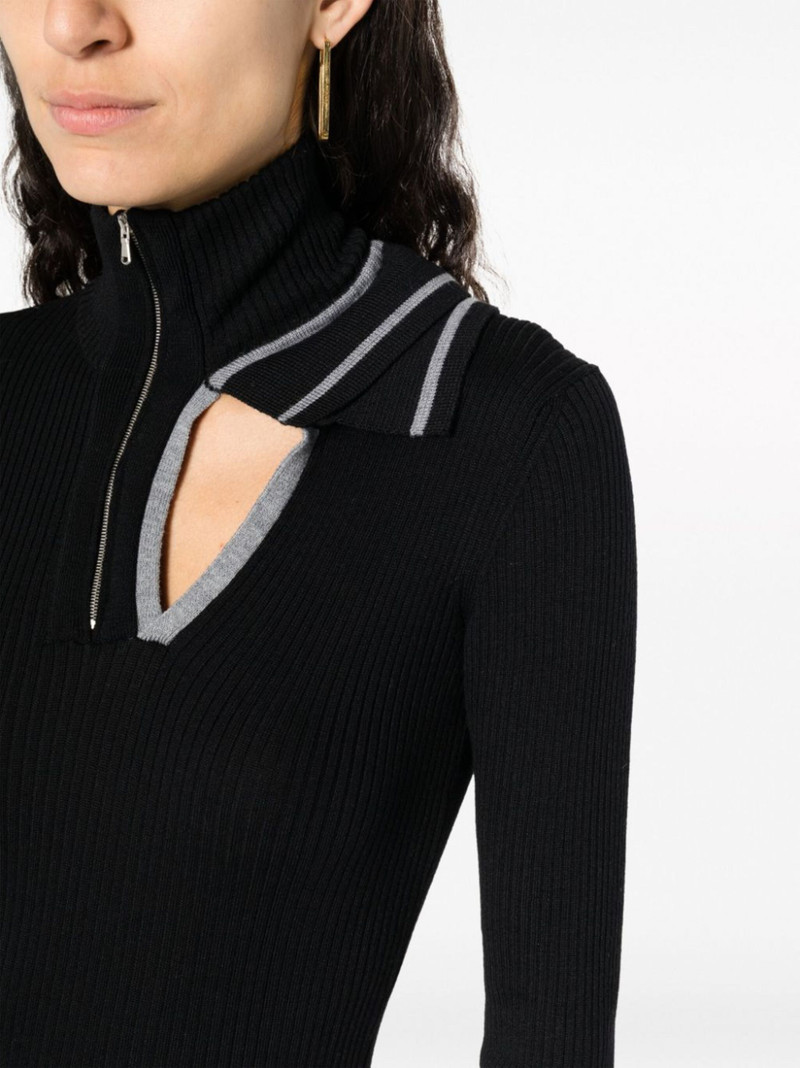 cut-out ribbed minidress 5