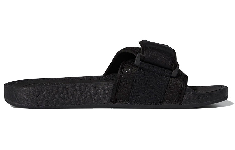adidas x Pharrell Boost Slides 'Triple Black' FX8056 - 2