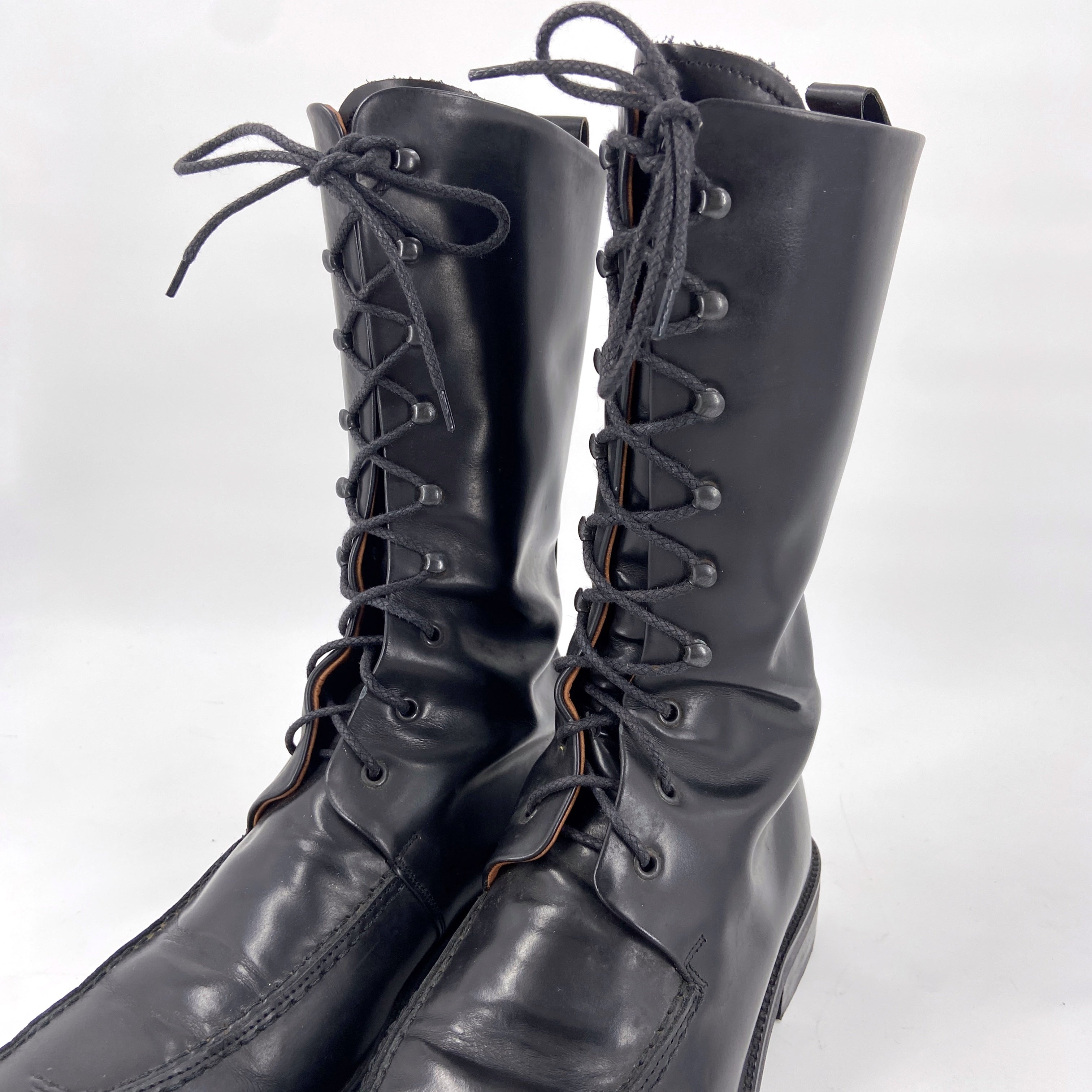 GUCCI Gucci 90s Tom Ford Leather Combat Boot 40.5 | dusty.archive