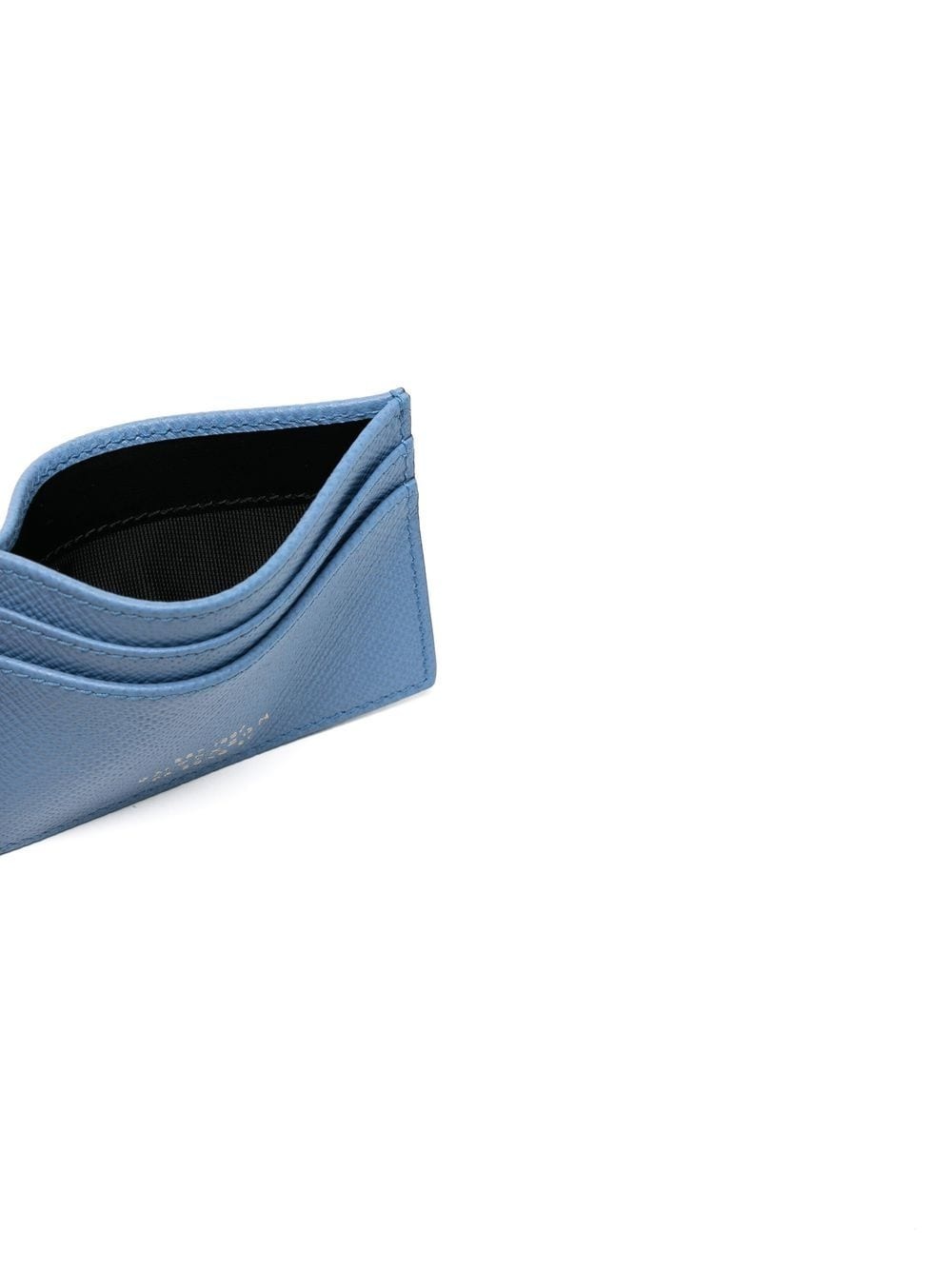 logo-embossed leather cardholder - 3
