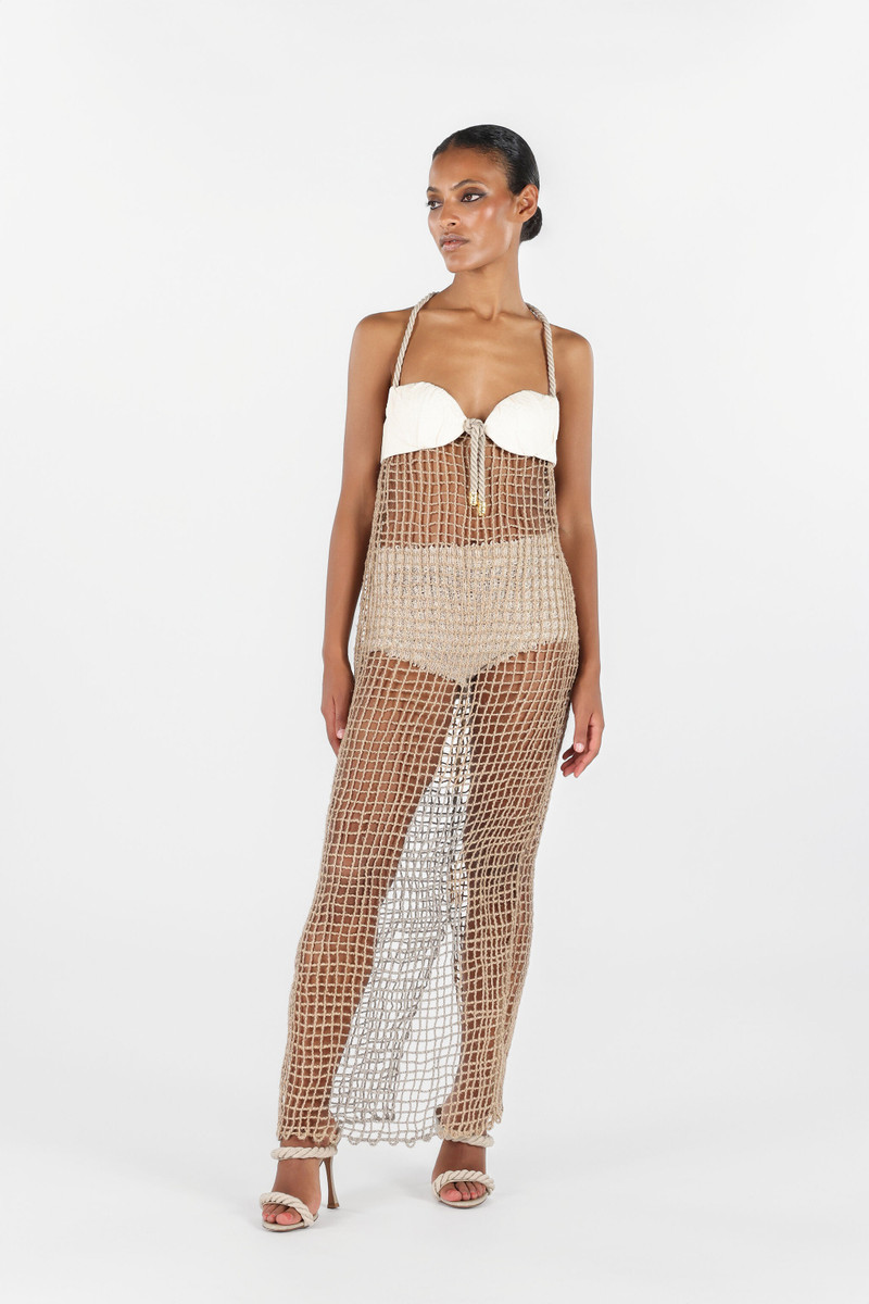 Roberto Cavalli Crochet Detail Long Dress outlook