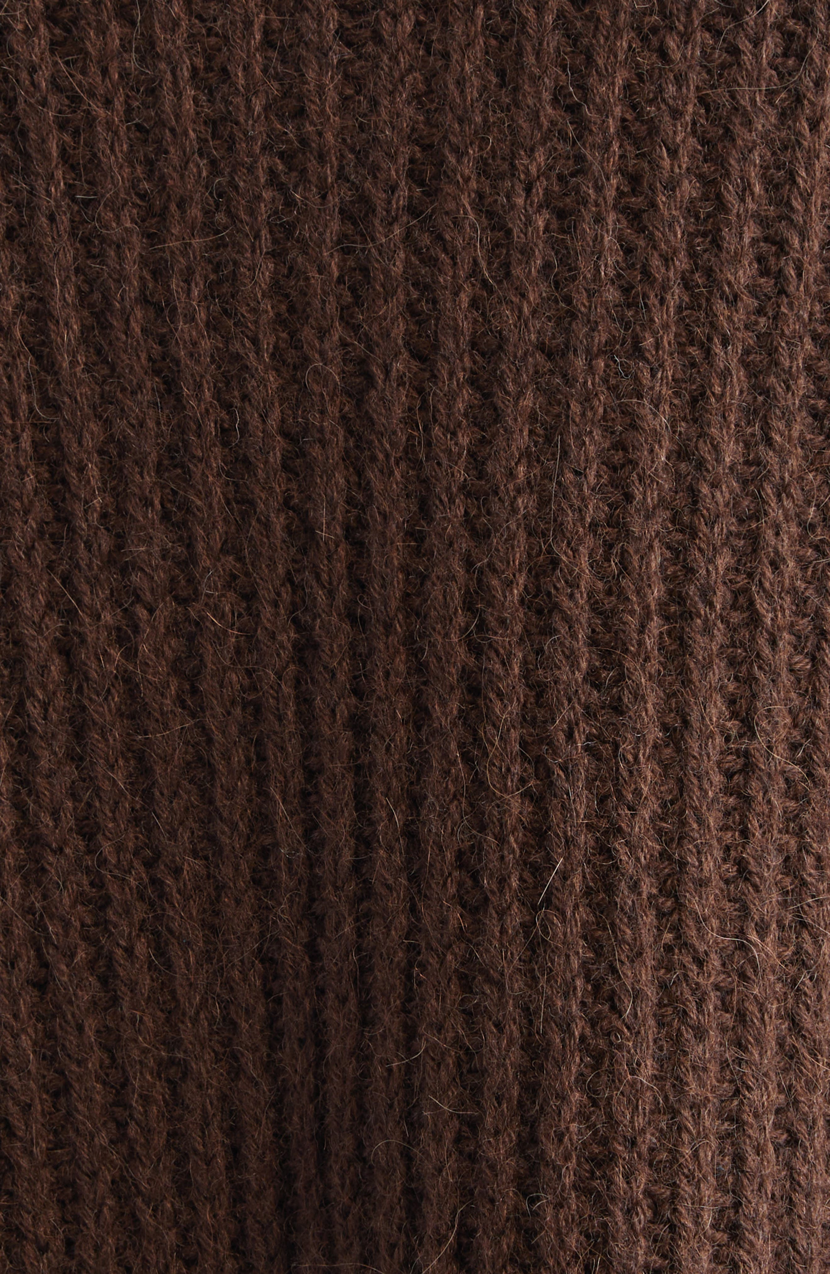 Cecilie Bahnsen Belinda Mixed Stitch Wool & Alpaca Sweater in Brown at Nordstrom - 7