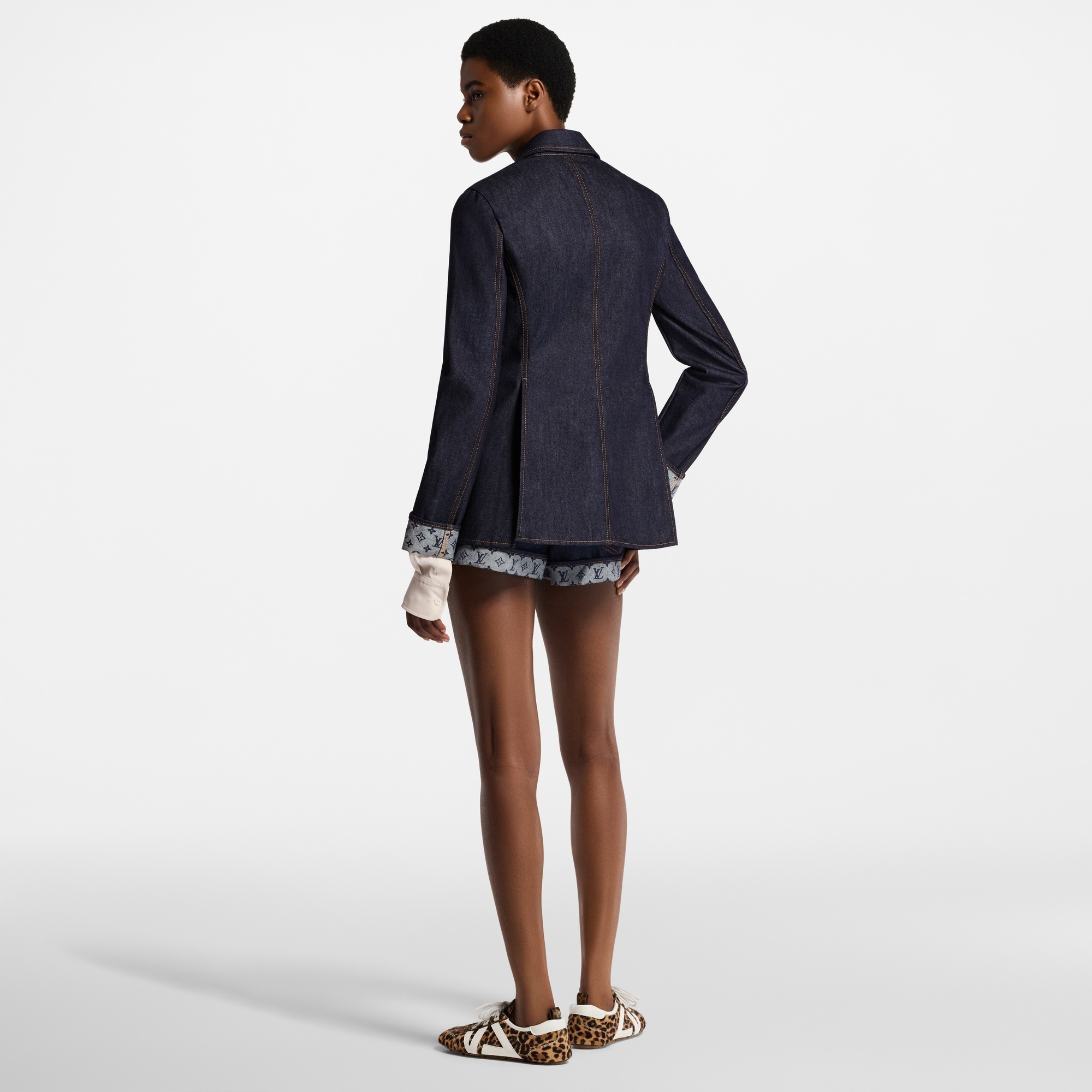 Denim Preppy Blazer - 5