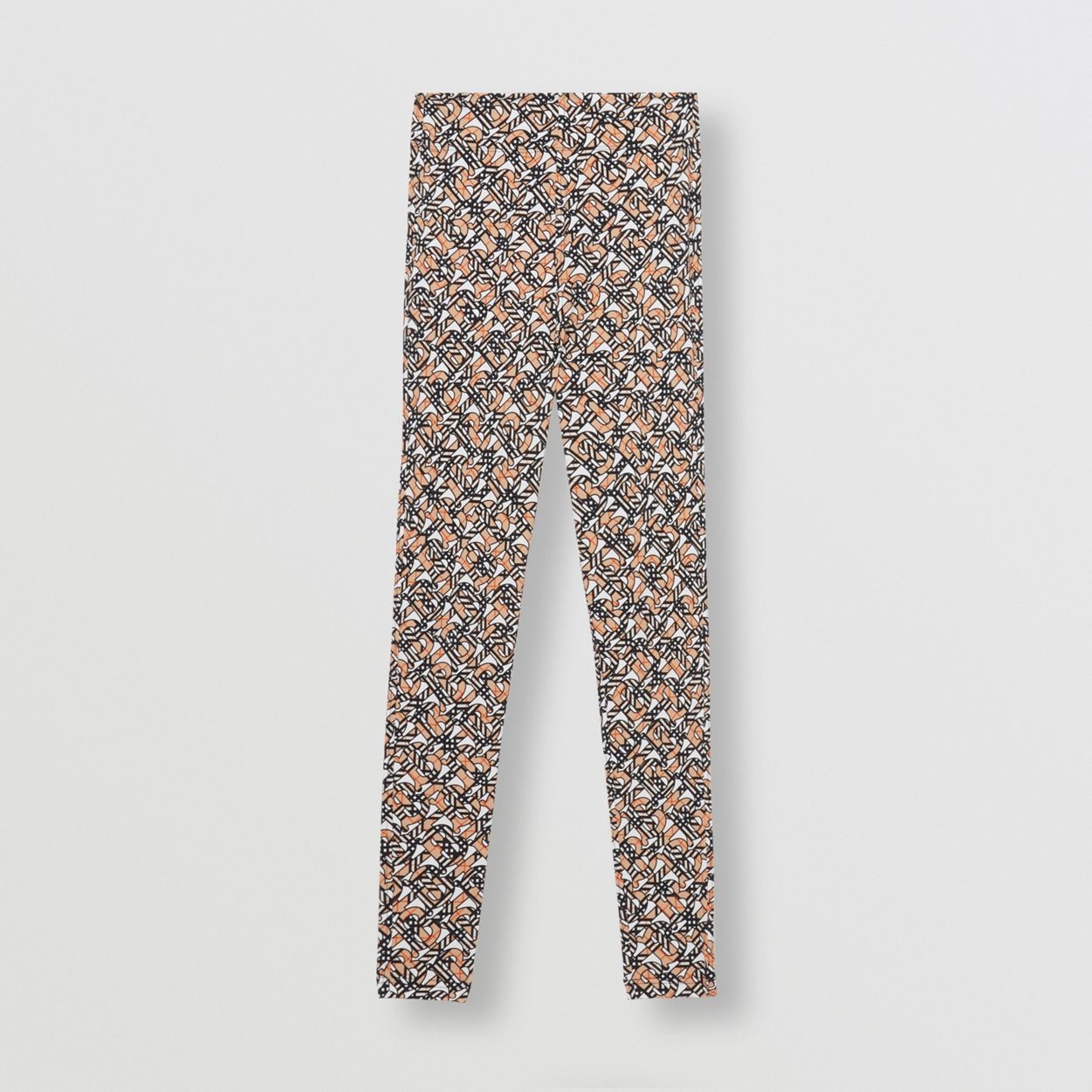 Monogram Print Stretch Nylon Leggings - 1