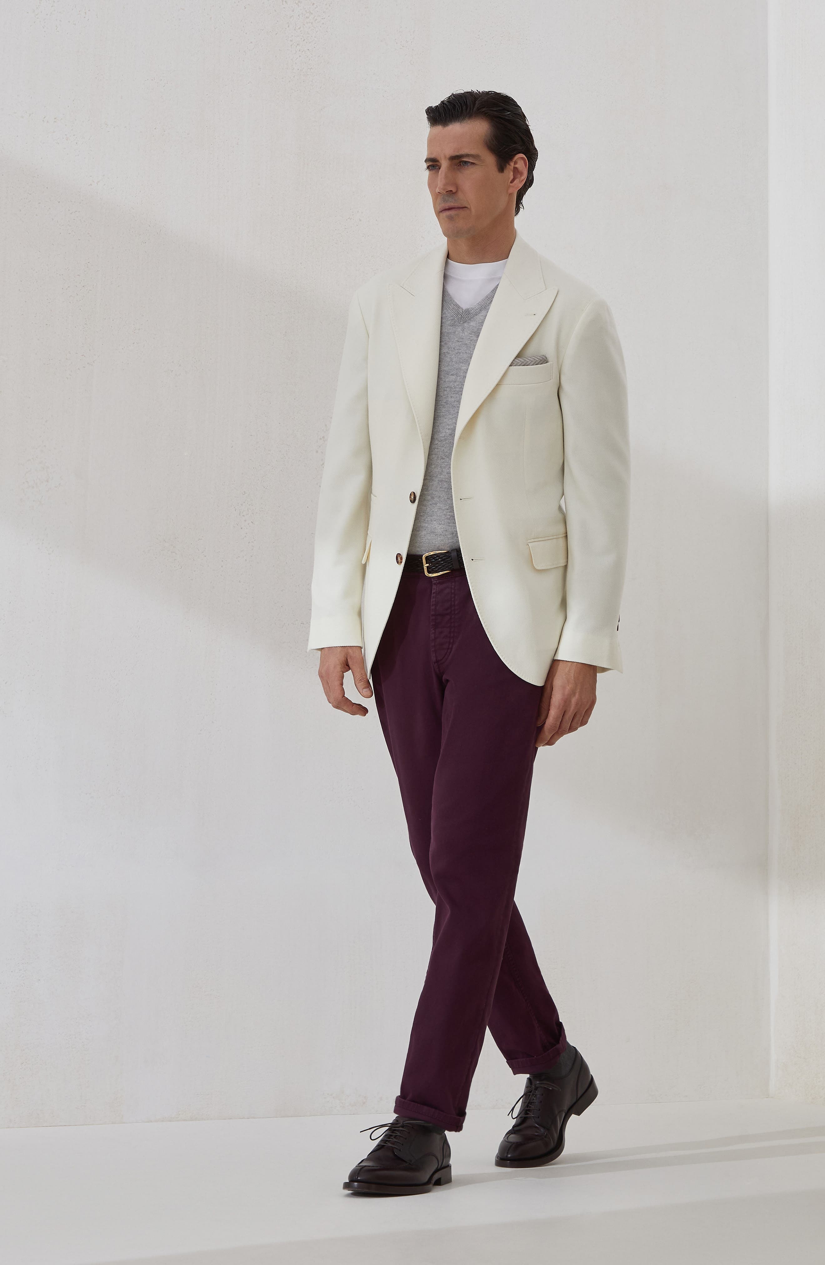Brunello Cucinelli Blazer with large peak lapel in Panama at Nordstrom - 6