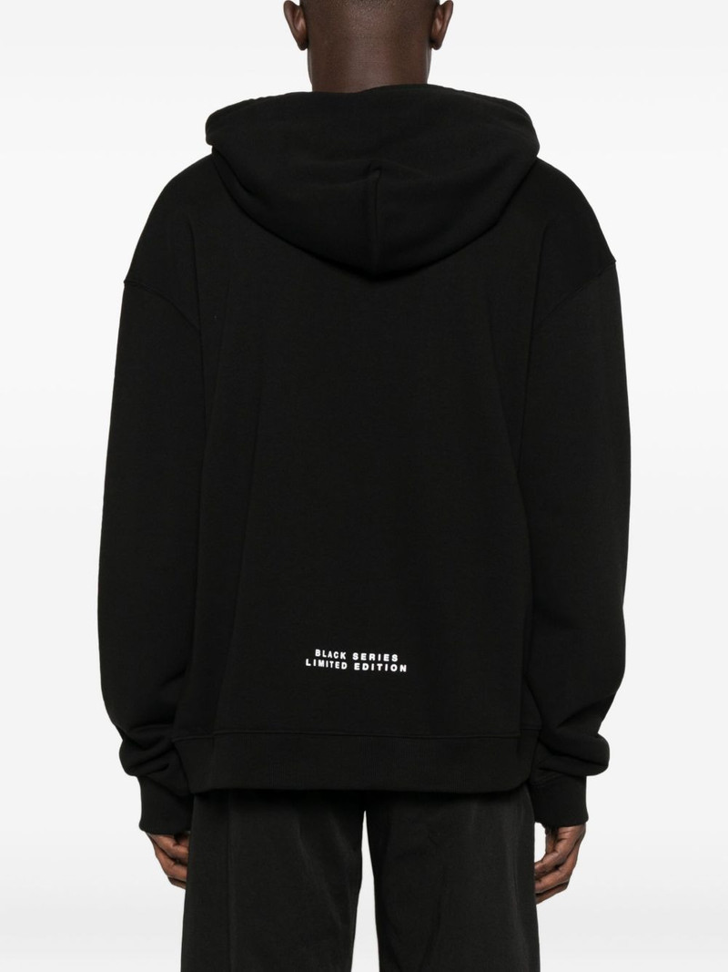 crystal-mask print hoodie 4
