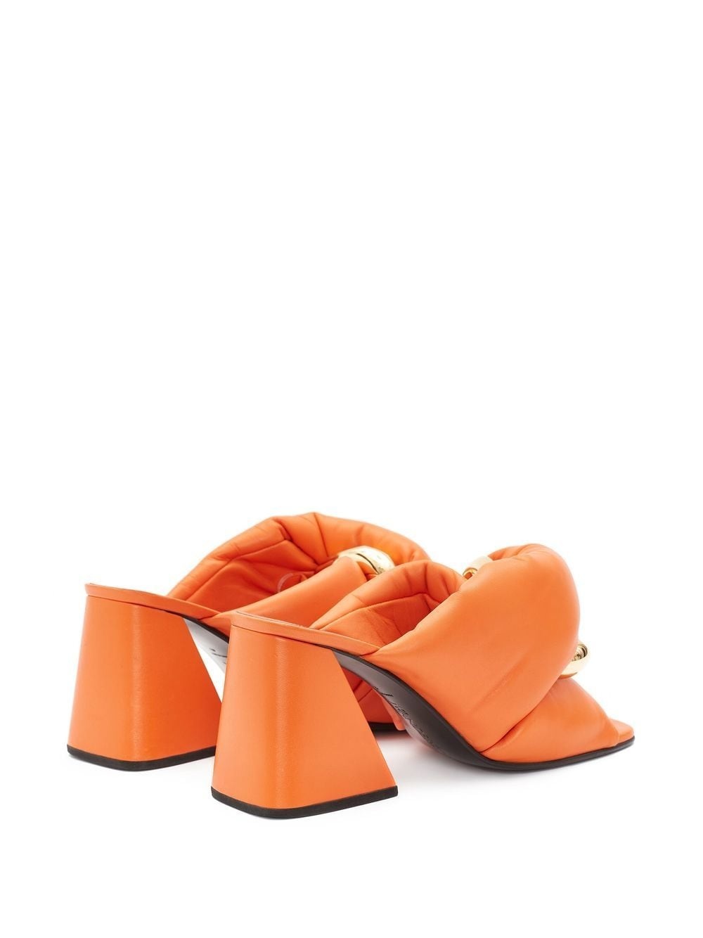 Chain Twist leather mules - 3