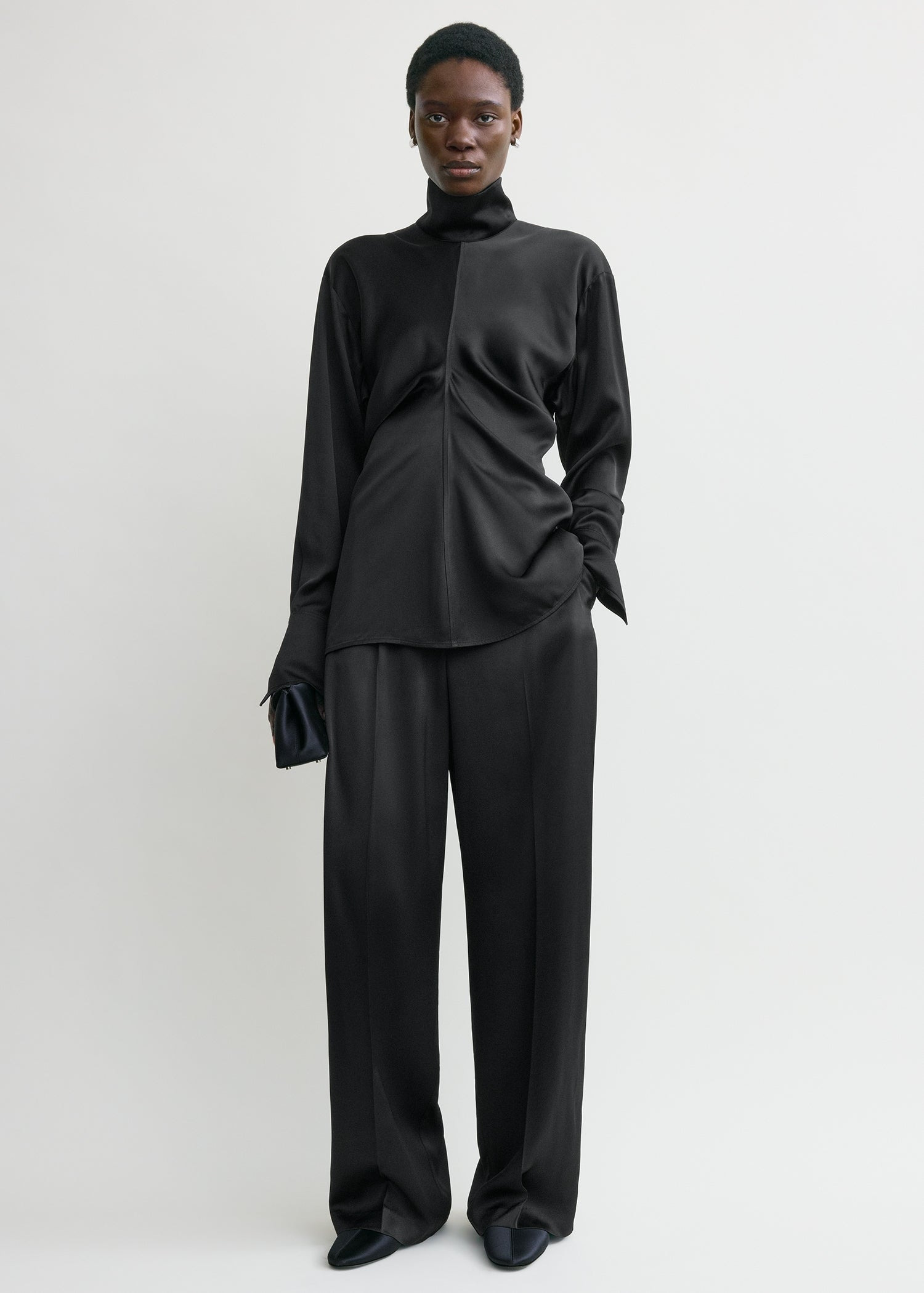 Slouch blouse black - 3