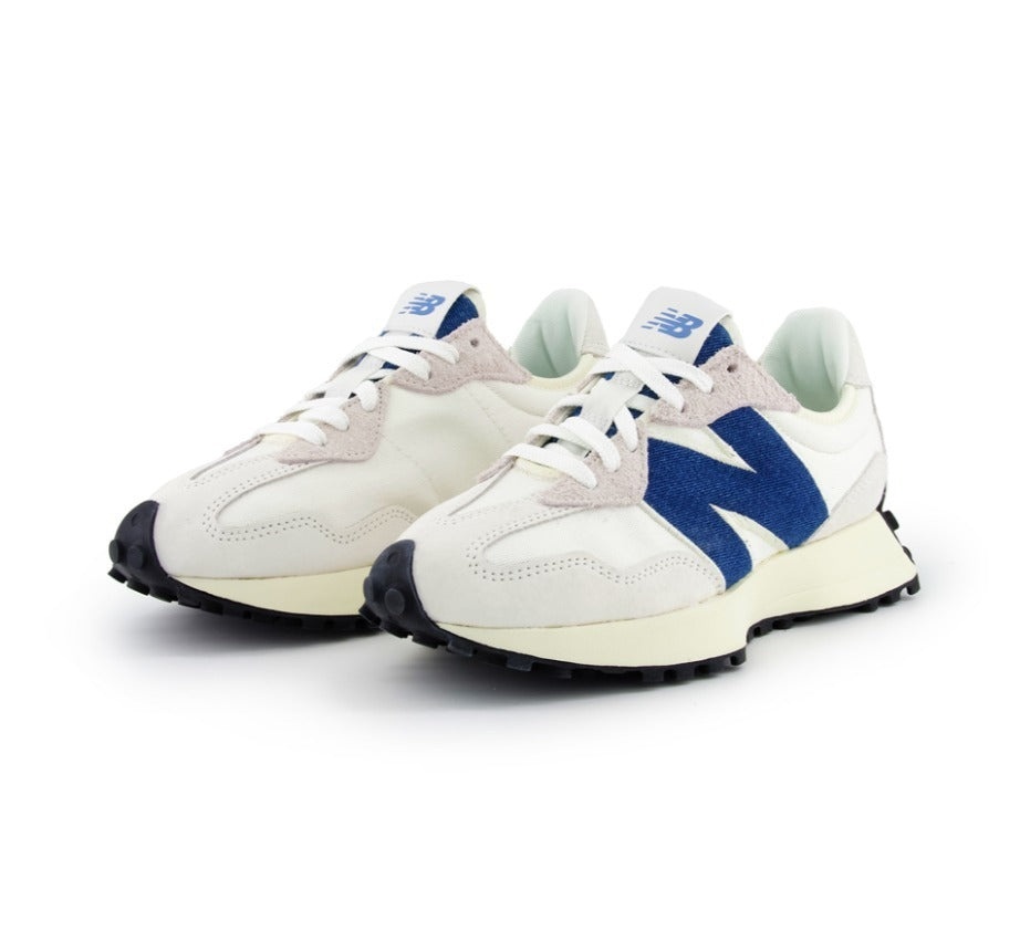 (WMNS) New Balance 327 'Beige White Blue' WS327JB - 2