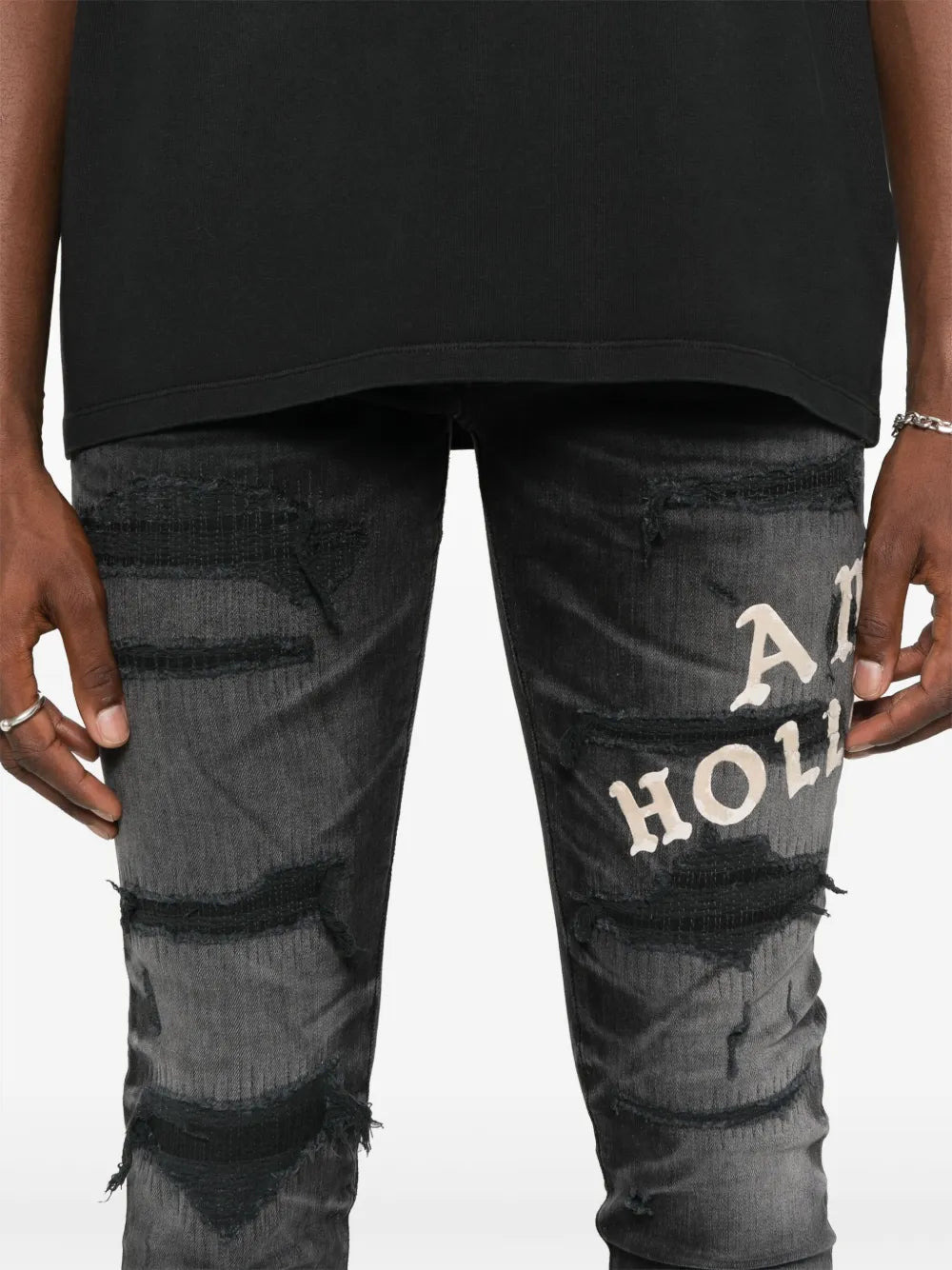 Amiri Men Distressed Skinny Jeans - 5