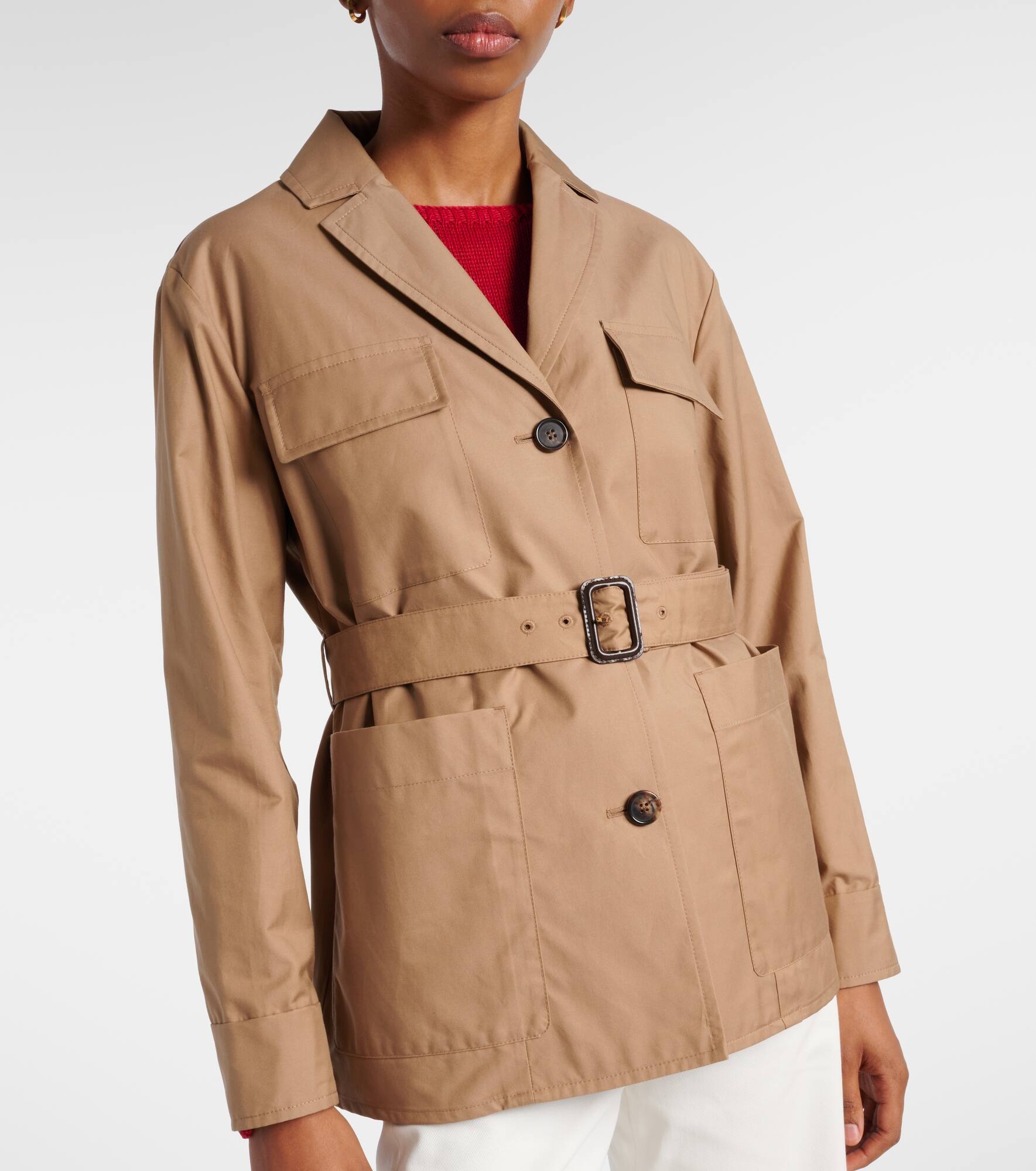 Giulia technical cotton-blend twill jacket - 7
