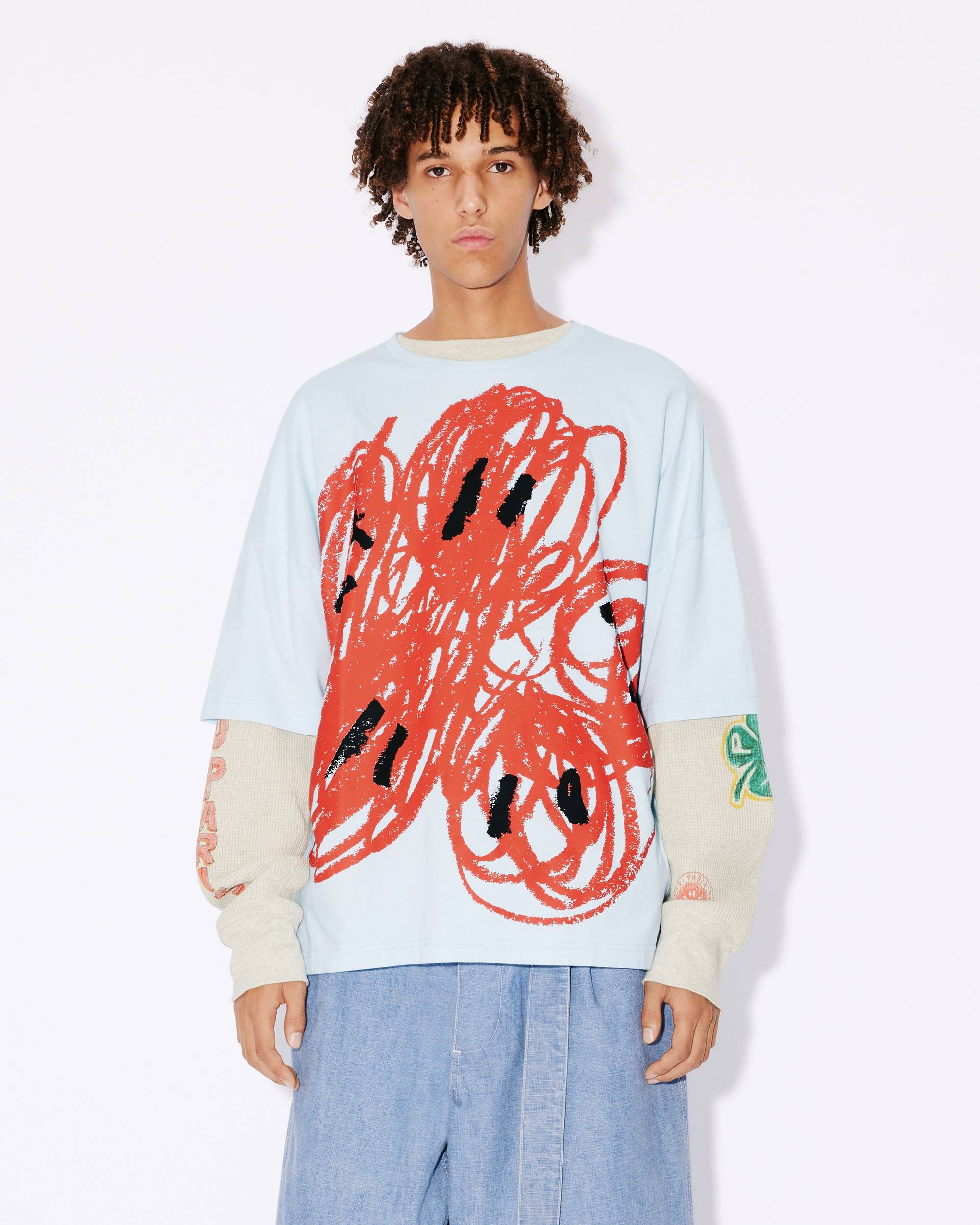'KENZO Drawn Varsity' T-shirt - 3