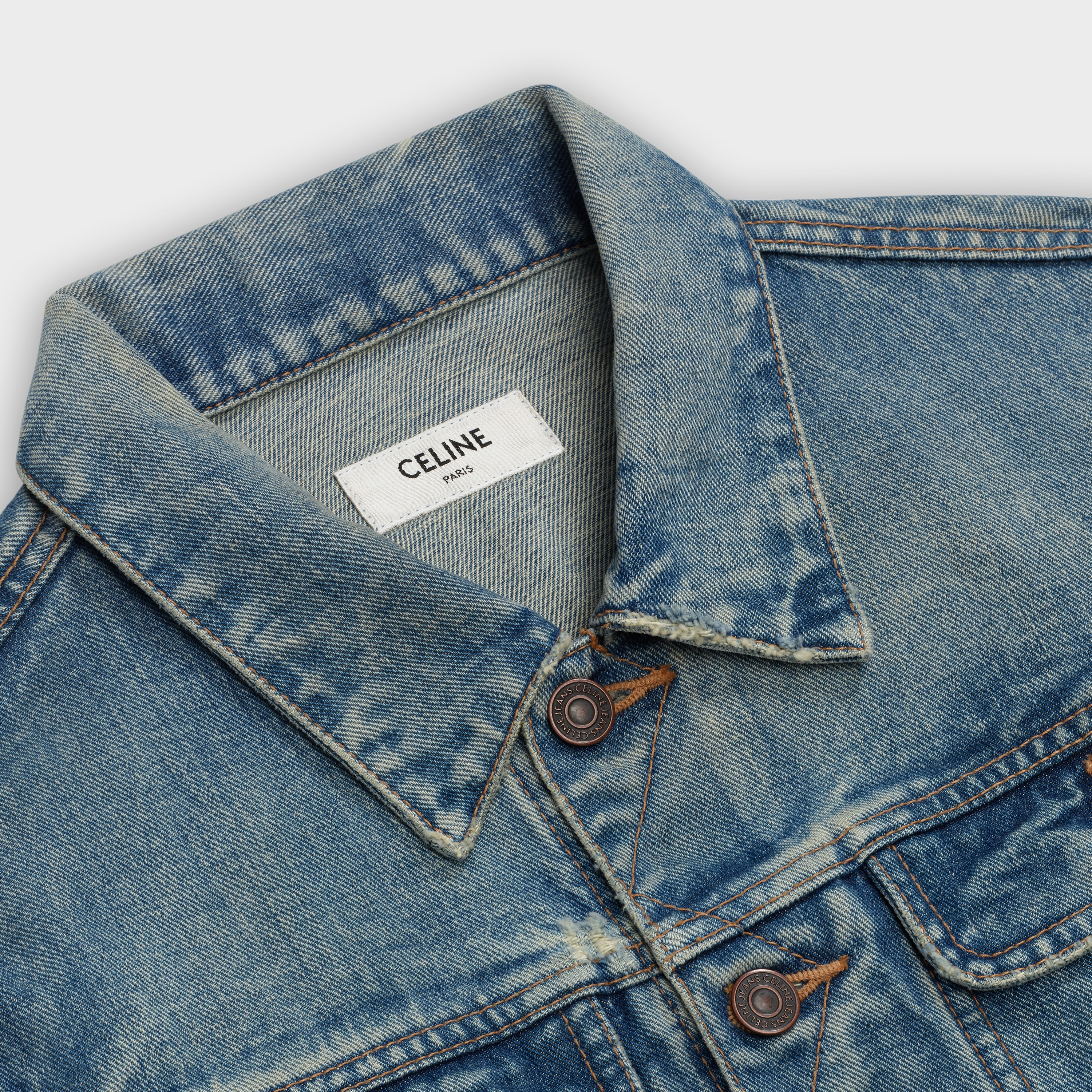 CELINE TRUCKER JACKET IN DENIM - 3