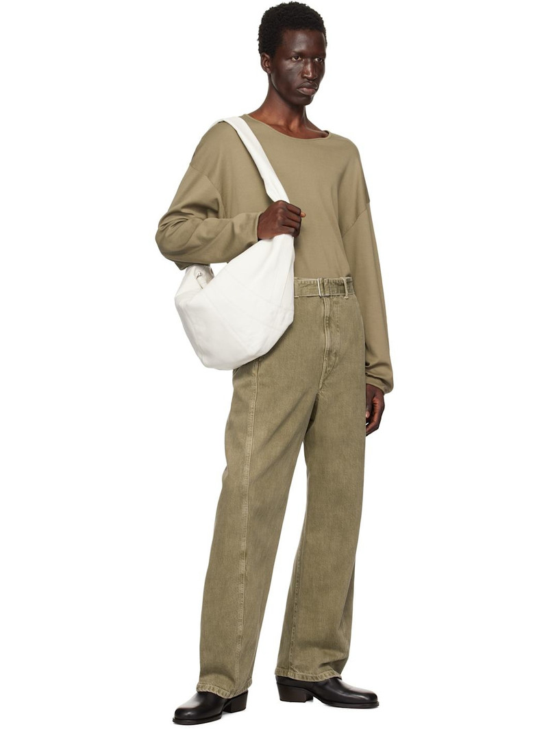 White Large Croissant Bag 4