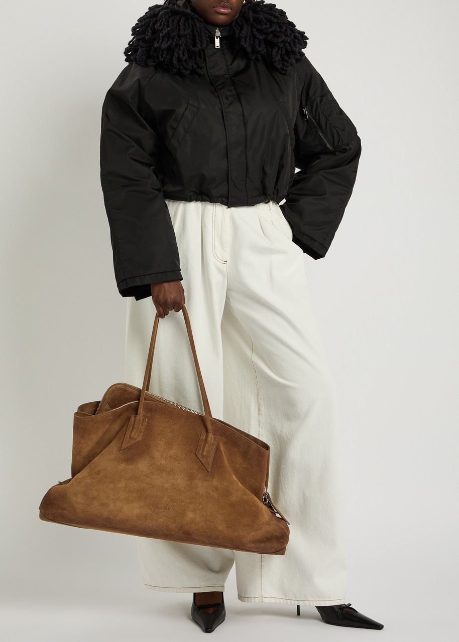 The Attico La Passeggiata Large Suede Tote - 5