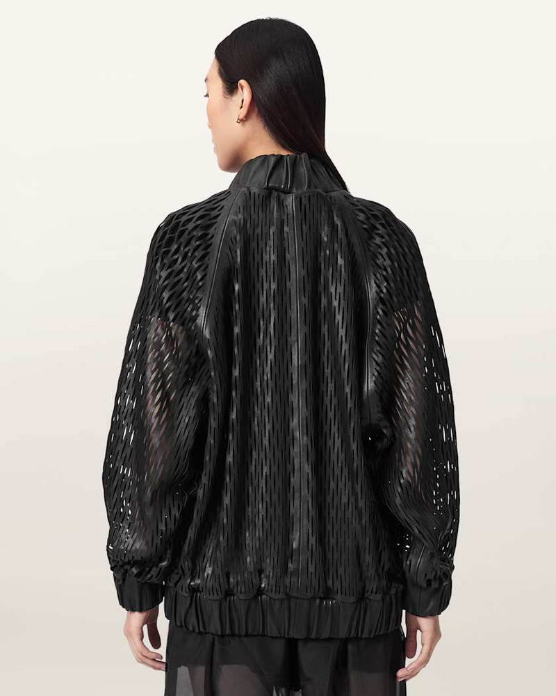 DUAL RELAXED FIT LEATHER BOMBER JACKET 6