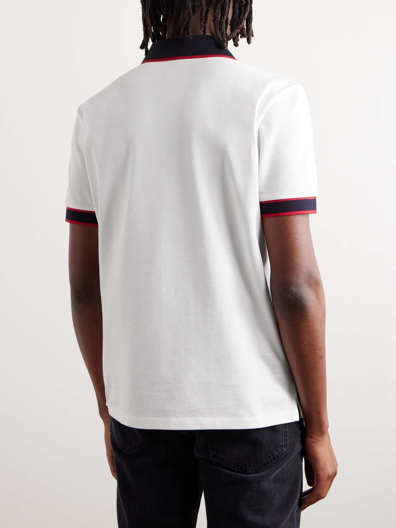 Logo-Appliquéd Cotton-Piqué Polo Shirt - 3