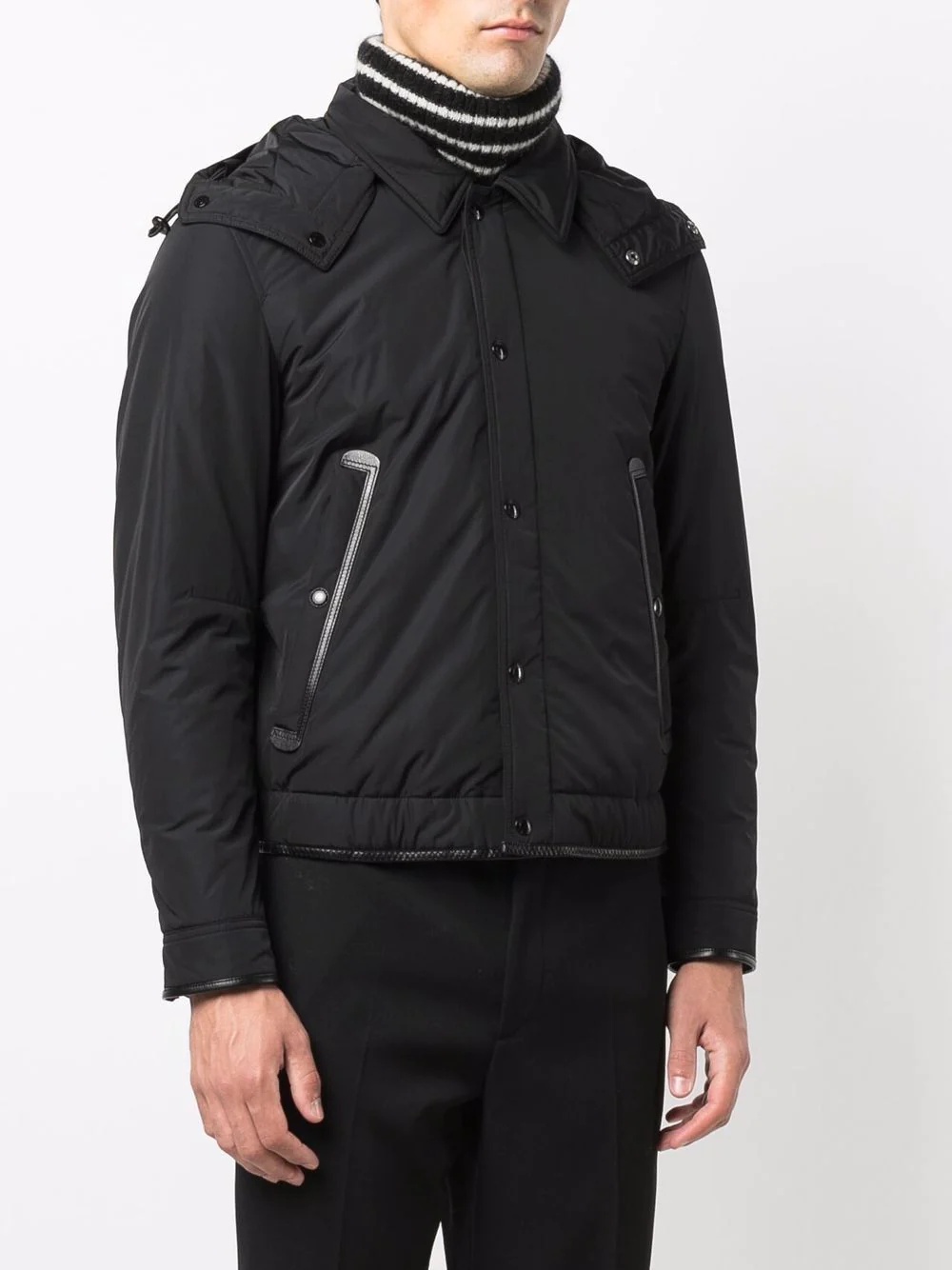 hooded nylon jacket - 3