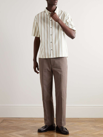 FRAME Striped Cotton-Poplin Shirt outlook