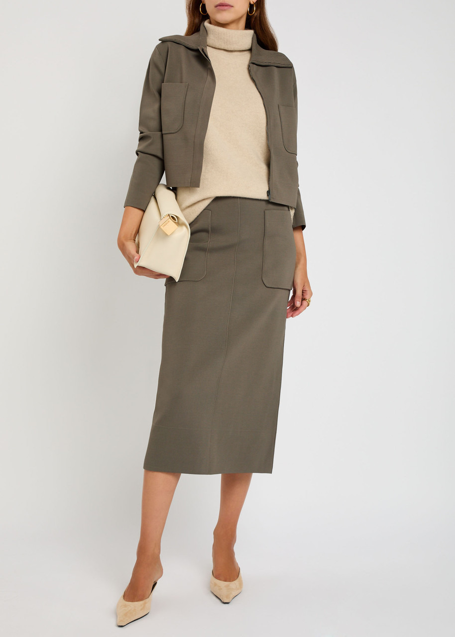 Joseph Milano Panelled Knitted Midi Skirt - 4