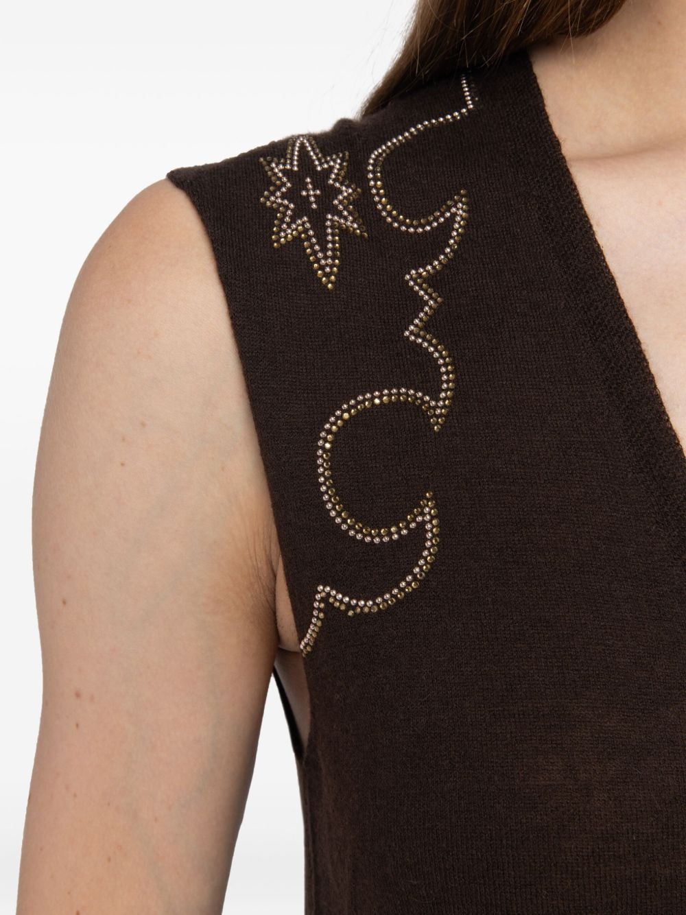embellished sleeveless top - 5