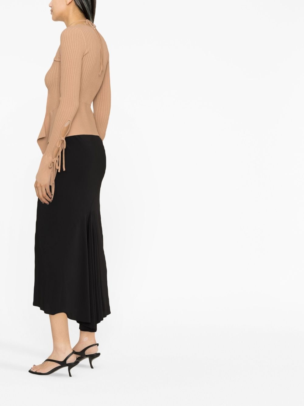 ribbed-knit long-sleeve top - 4