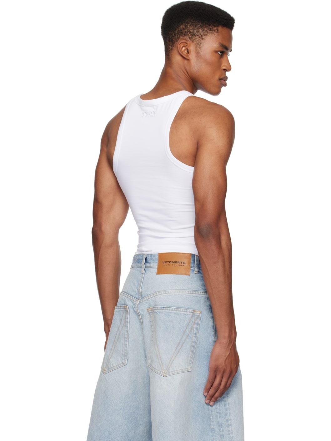 White Oval Logo Tank Top - 3
