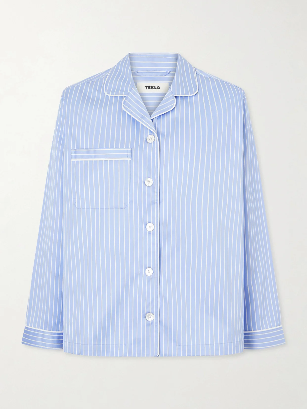 Striped Organic Cotton Pajama Shirt - 1