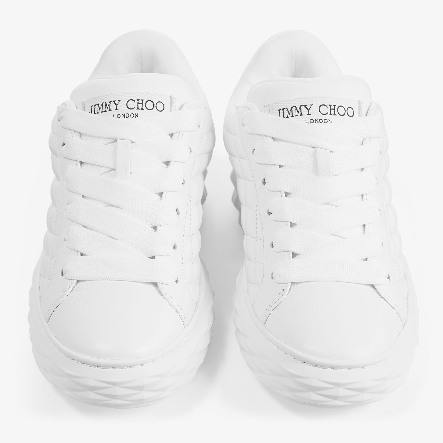 Diamond Maxi M
White Diamond Quilted Leather Trainers - 3
