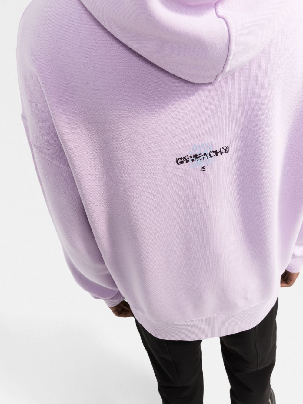logo-print oversized hoodie - 5