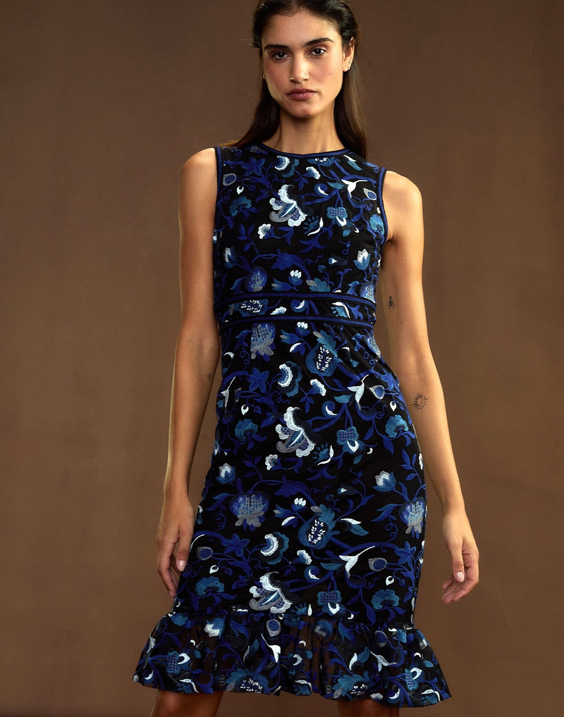 CYNTHIA ROWLEY Eve Embroidered Dress outlook