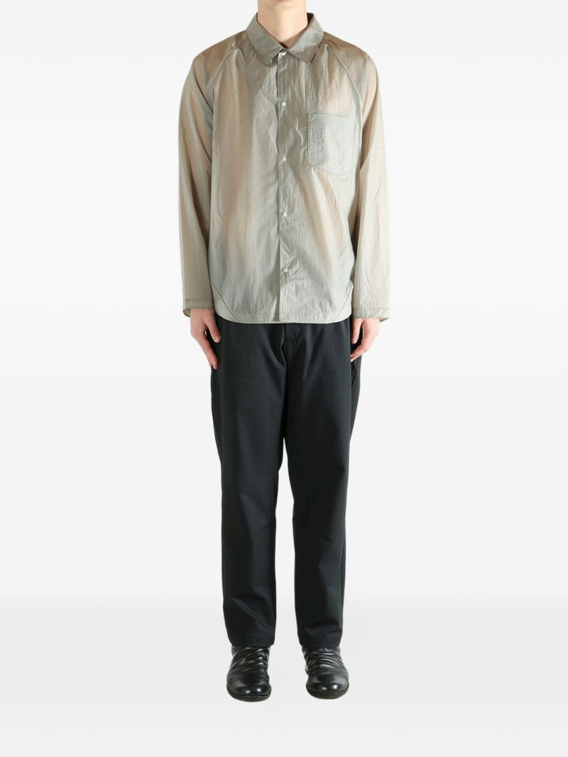 Goldwin raglan-sleeve sheer shirt outlook