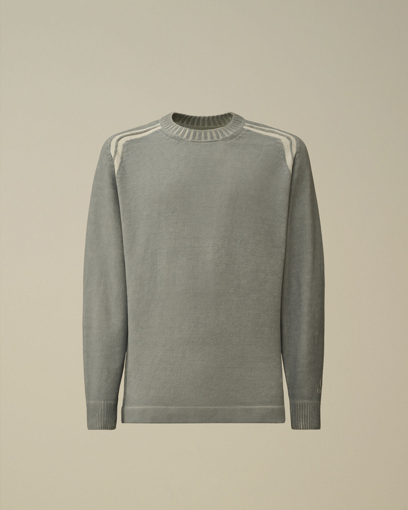 Cotton Chenille Double Dyed Crewneck Sweater 1