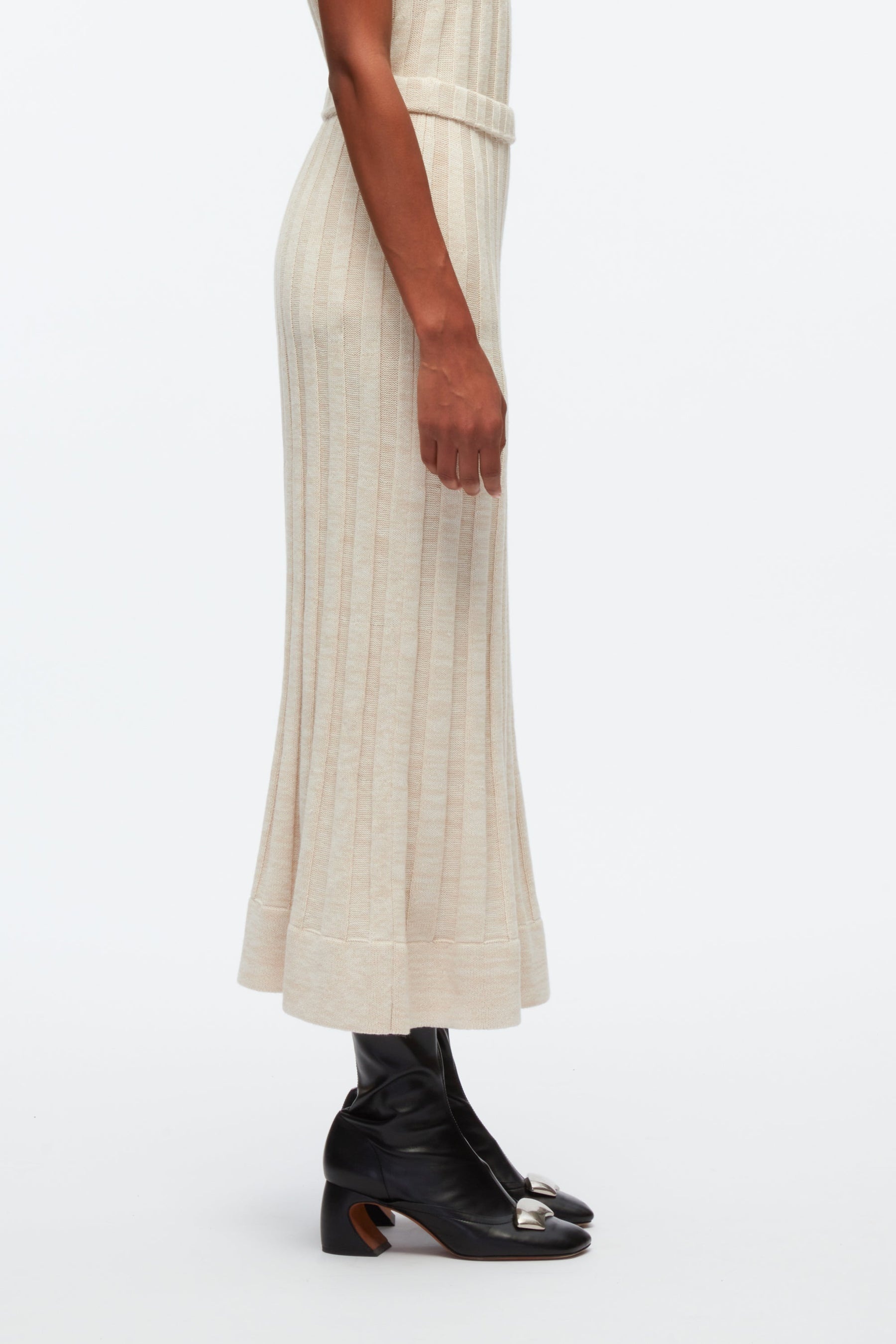 Travelling Rib Midi Skirt - 3
