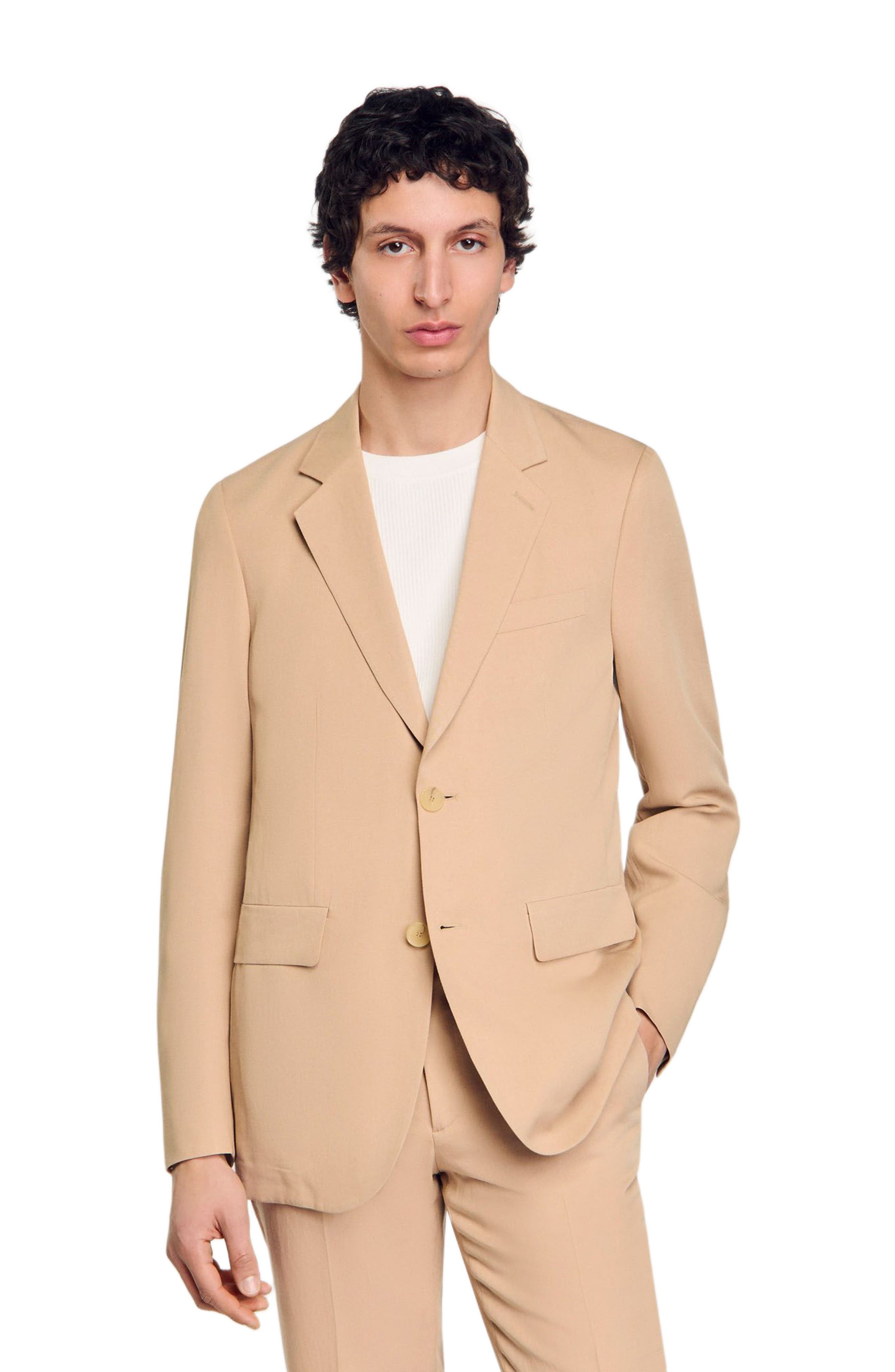 SANDRO Suit jacket in Nut at Nordstrom - 4
