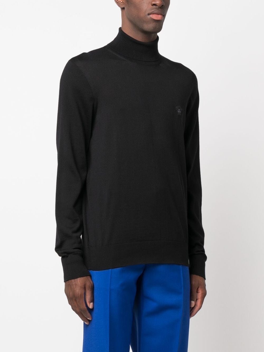 Medusa-patch roll-neck jumper - 3
