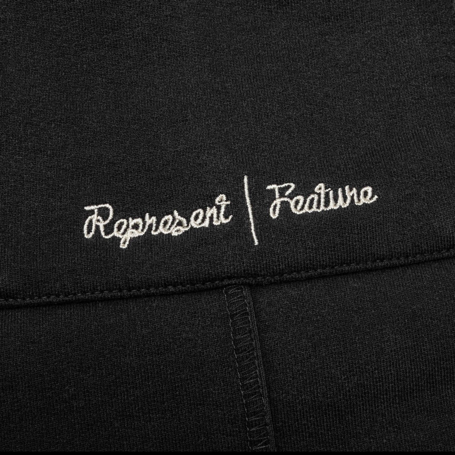 FEATURE X REPRESENT STEP HEM SWEATPANTS - STAINED BLACK - 7
