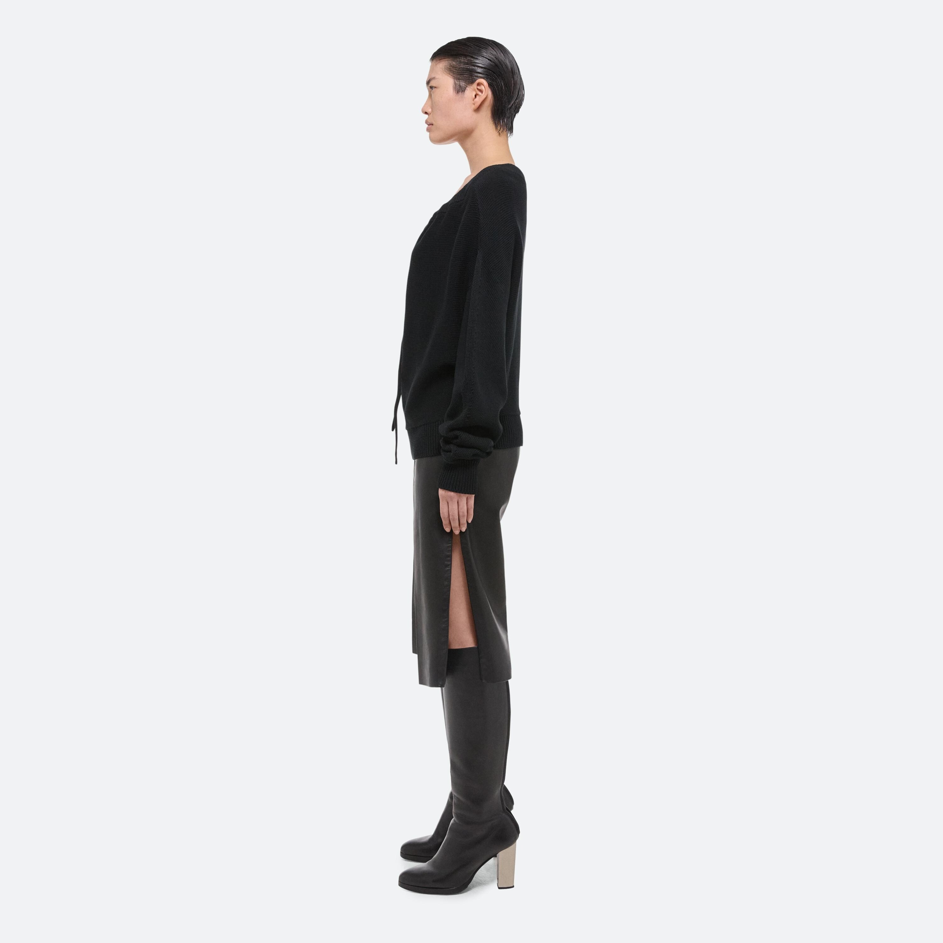 RUCHED DOLMAN SLEEVE SWEATER - 4