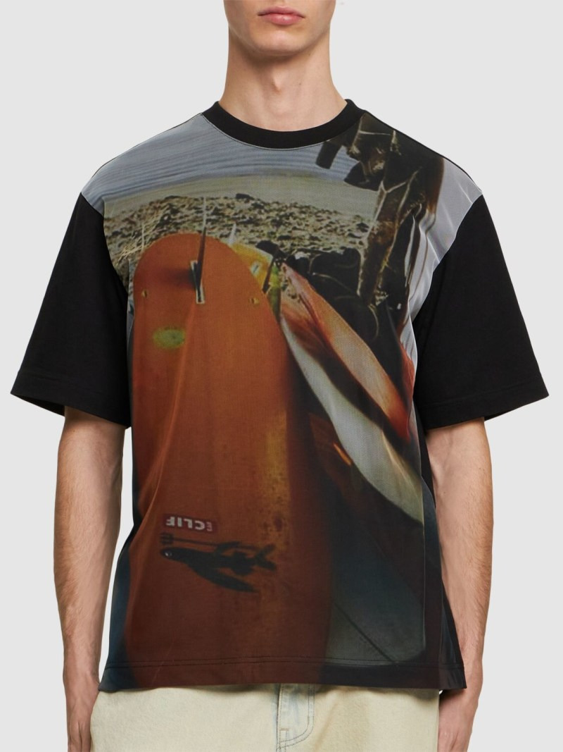 Printed mesh layer t-shirt - 3
