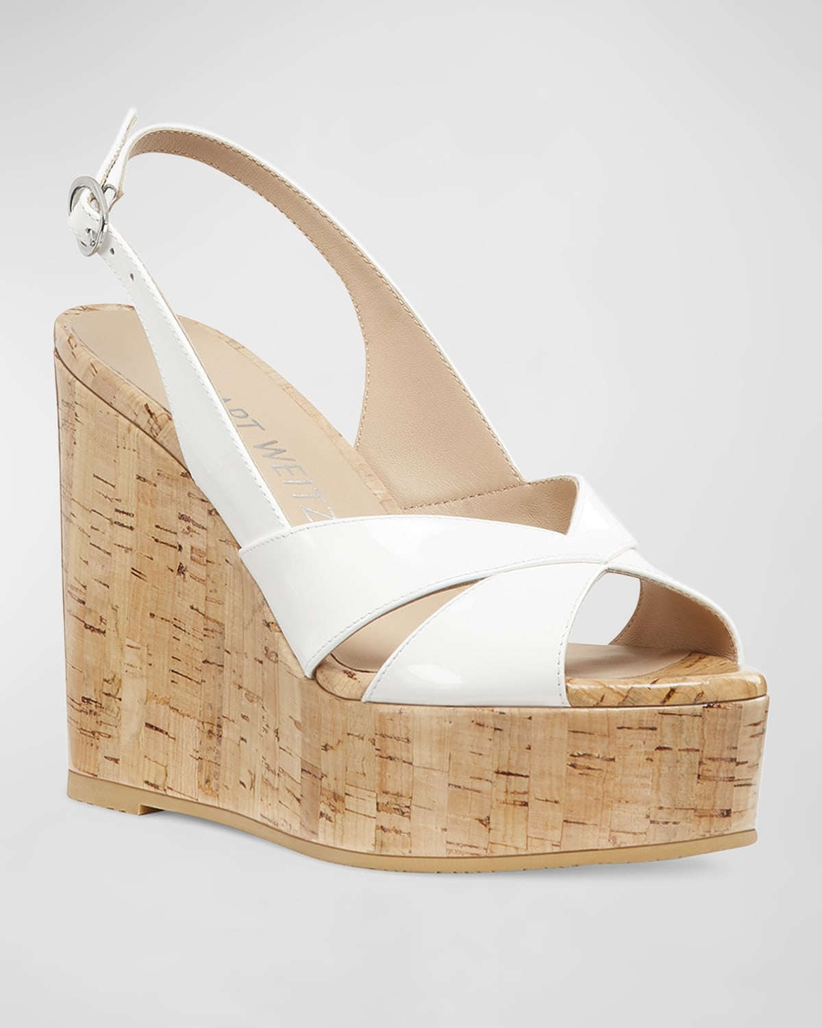 Carmen Patent Slingback Wedge Sandals - 2