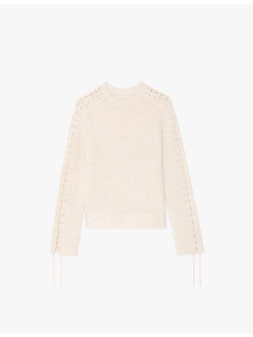 Malty Lace-Sleeve Wool And Cashmere-Blend Jumper - 1