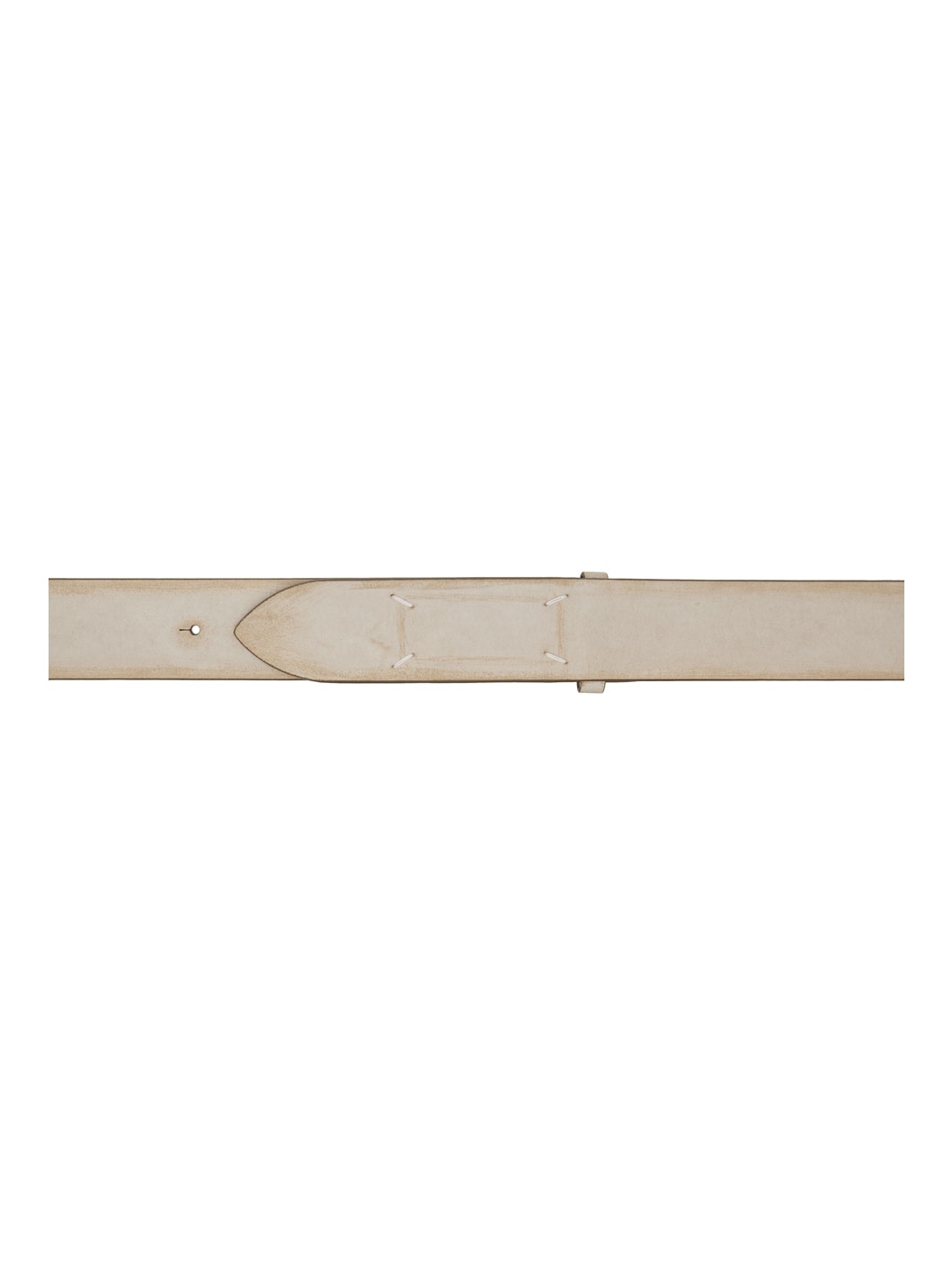 Beige Four Stitches Belt - 1