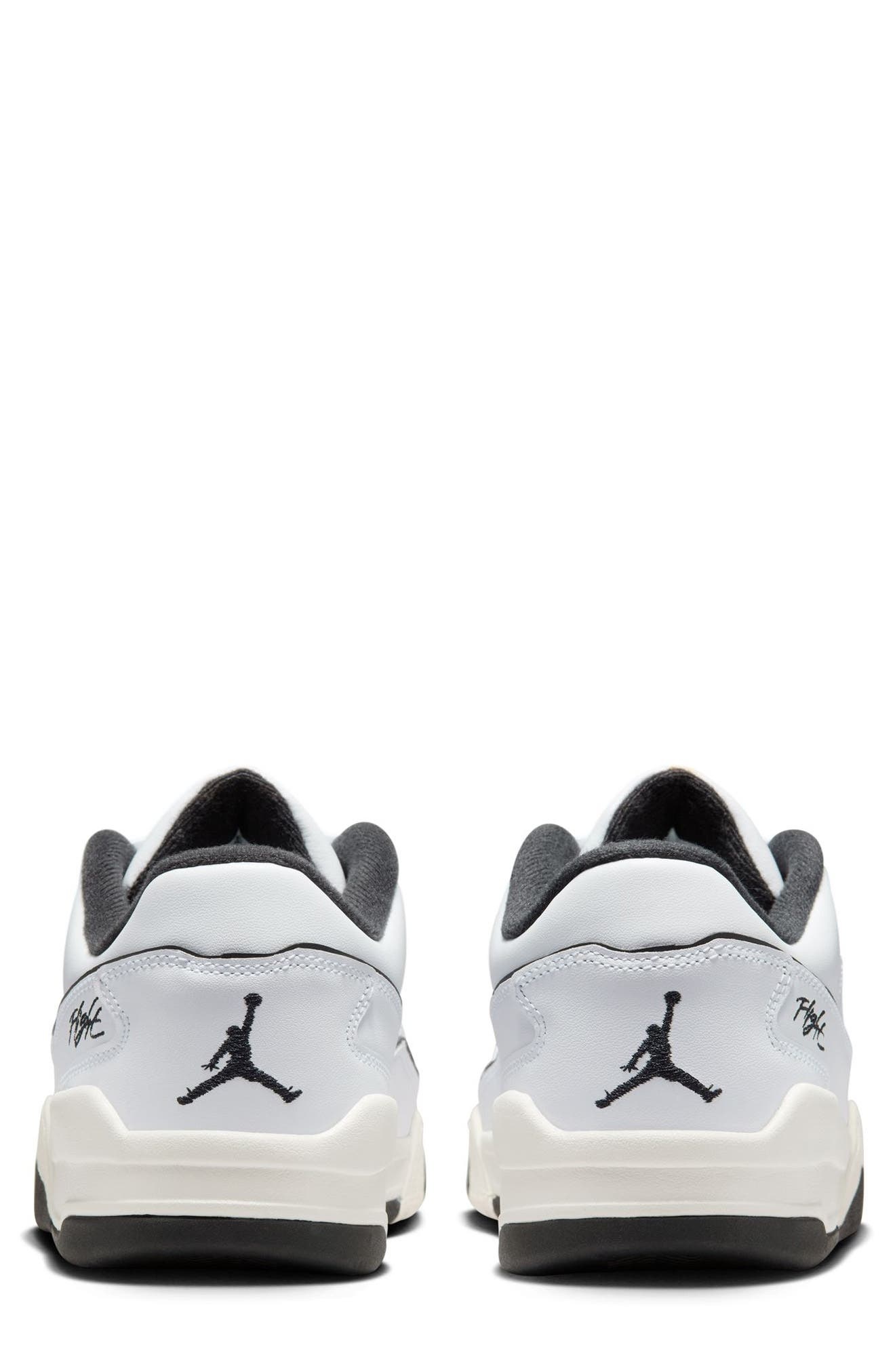 Nike Jordan Flight Court Sneaker in White/Black/Sail at Nordstrom - 5