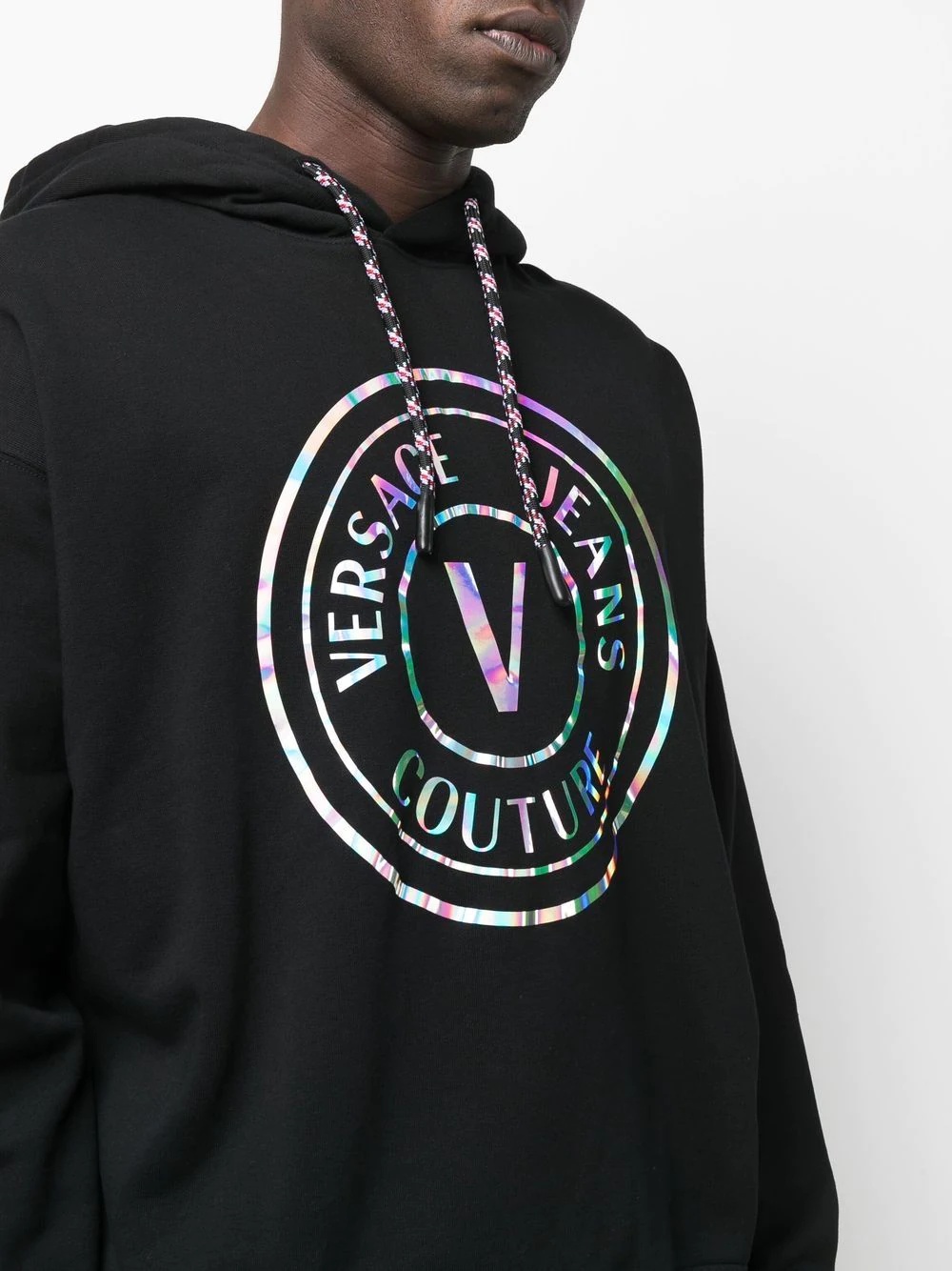 logo print hoodie - 5